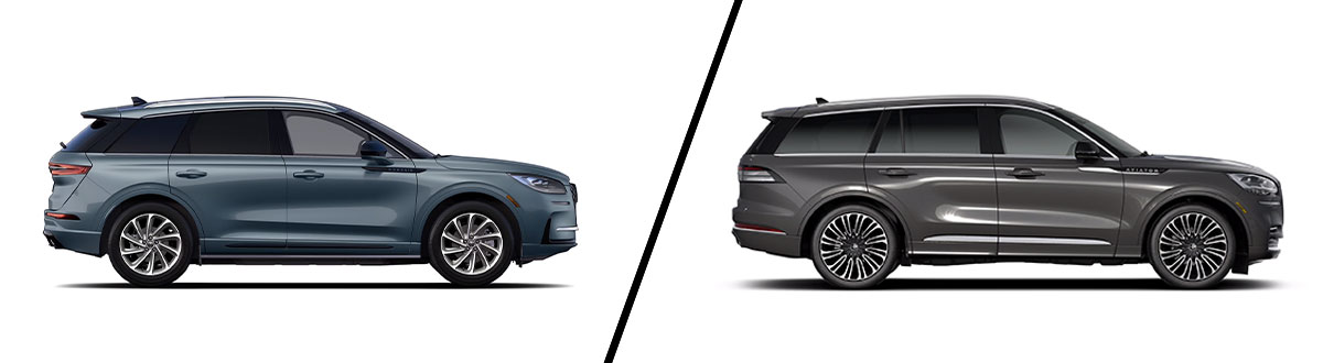 2024 Lincoln Corsair vs Aviator trims